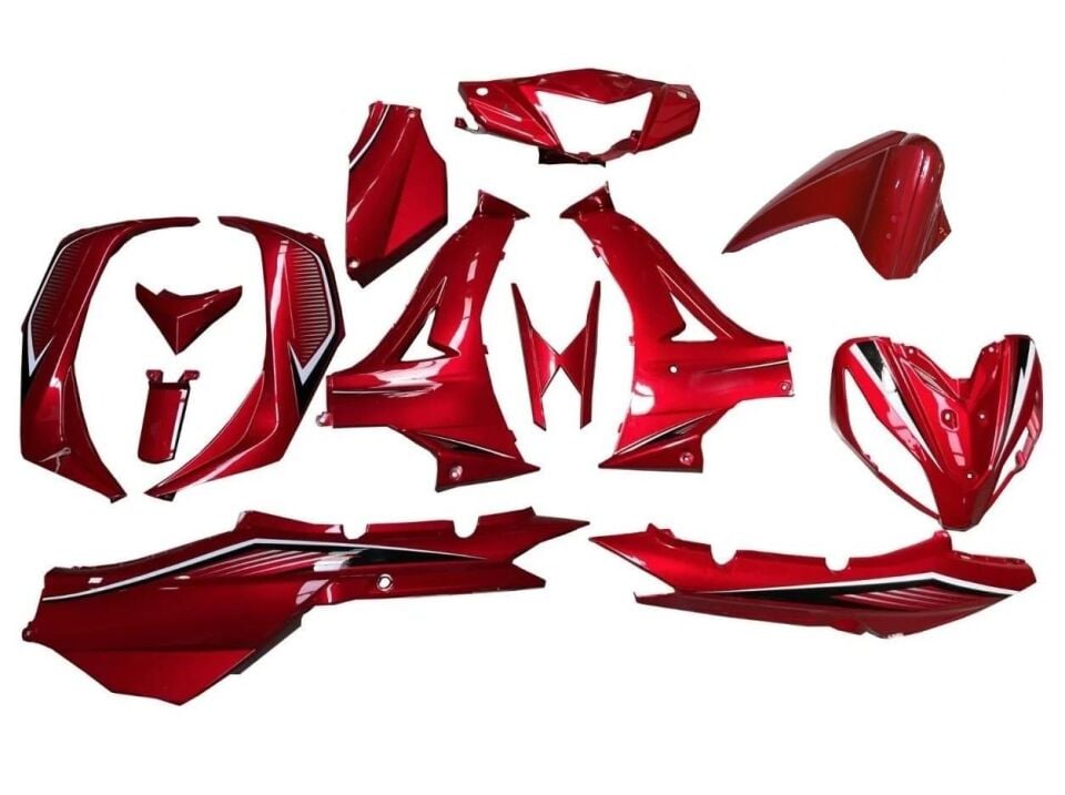 Kuba Cub Ege Kaporta Seti Kırmızı 13 Parça (Ege 50 Yazılı)