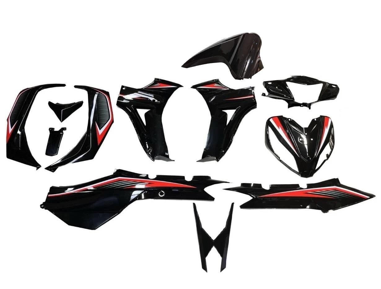 Kuba Cub Ege Kaporta Seti Siyah 13 Parça (Ege 50 Yazılı)