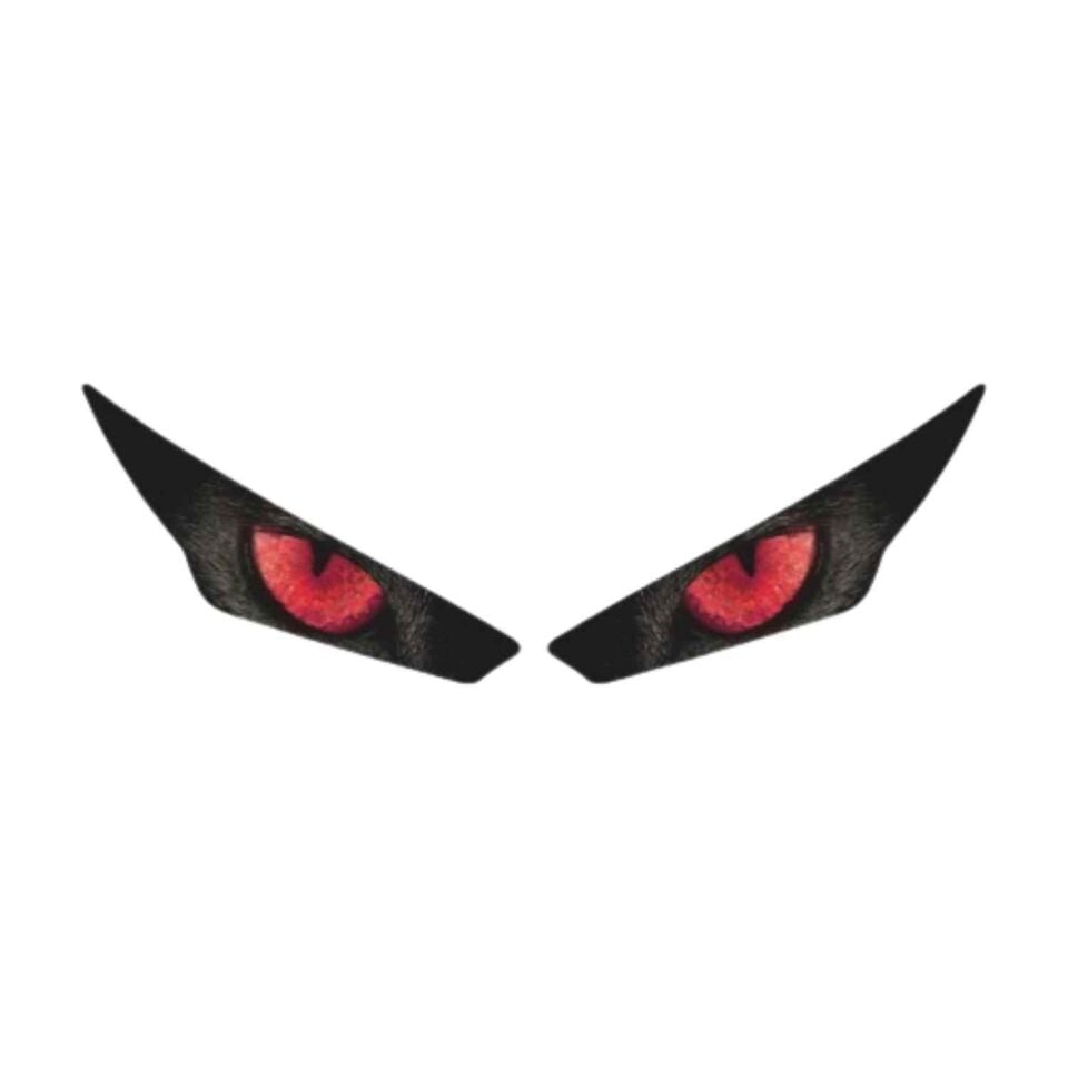 Rks R250 2023 - 2024 Uyumlu Far Sticker Kırmızı Göz