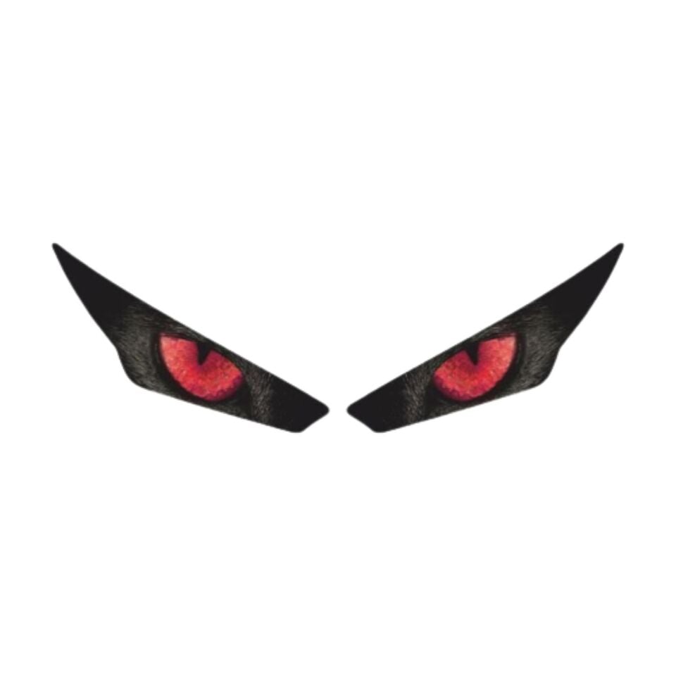 Rks R250 2023 - 2024 Uyumlu Far Sticker Kırmızı Göz