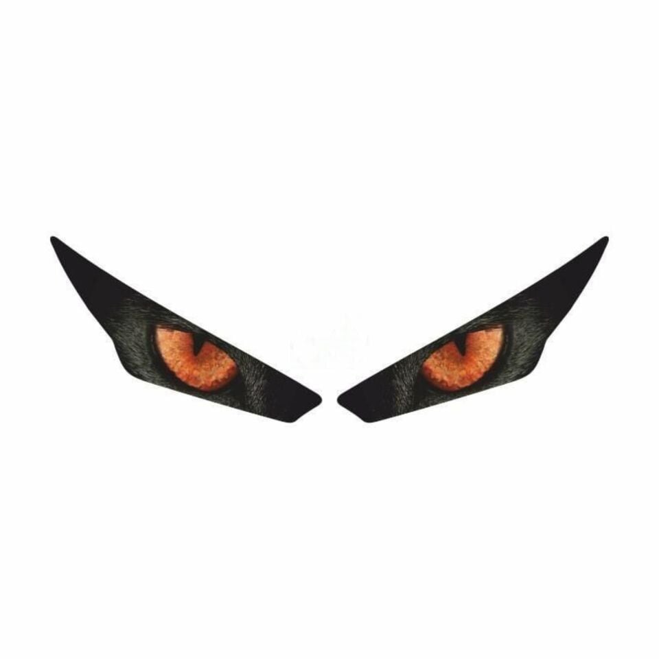 Rks R250 2023 - 2024 Uyumlu Far Sticker Turuncu Göz