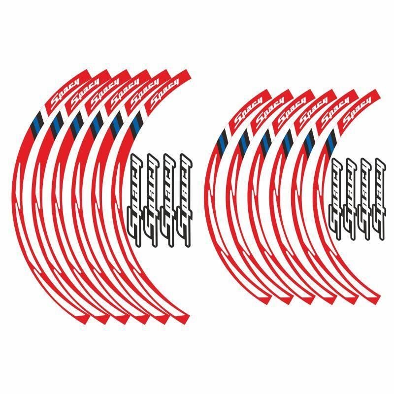 Honda Spacy Uyumlu Kırmızı 1 Set Jant Şeridi