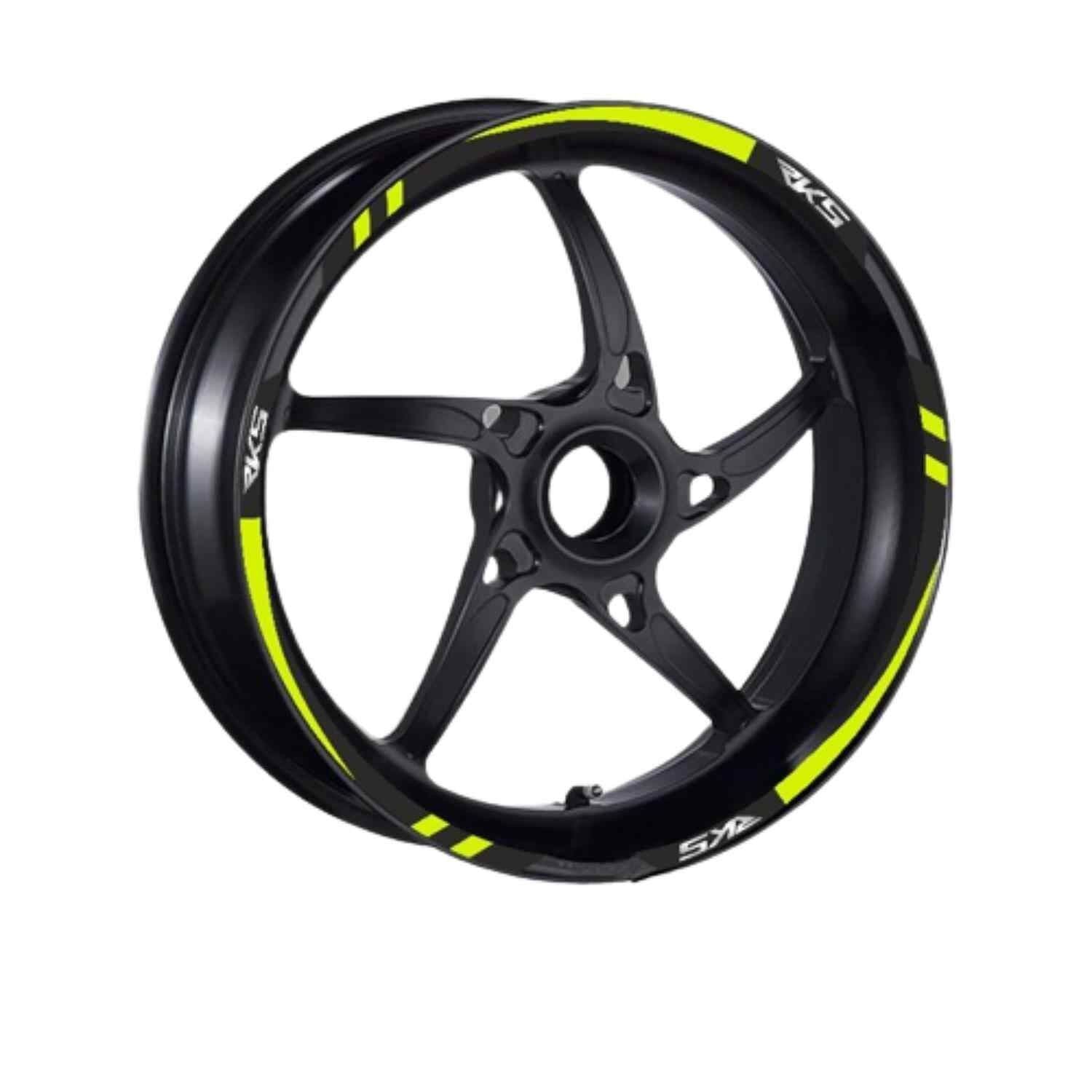 Rks Uyumlu Flo Sarı Reflektör 1 Set Jant Şeridi