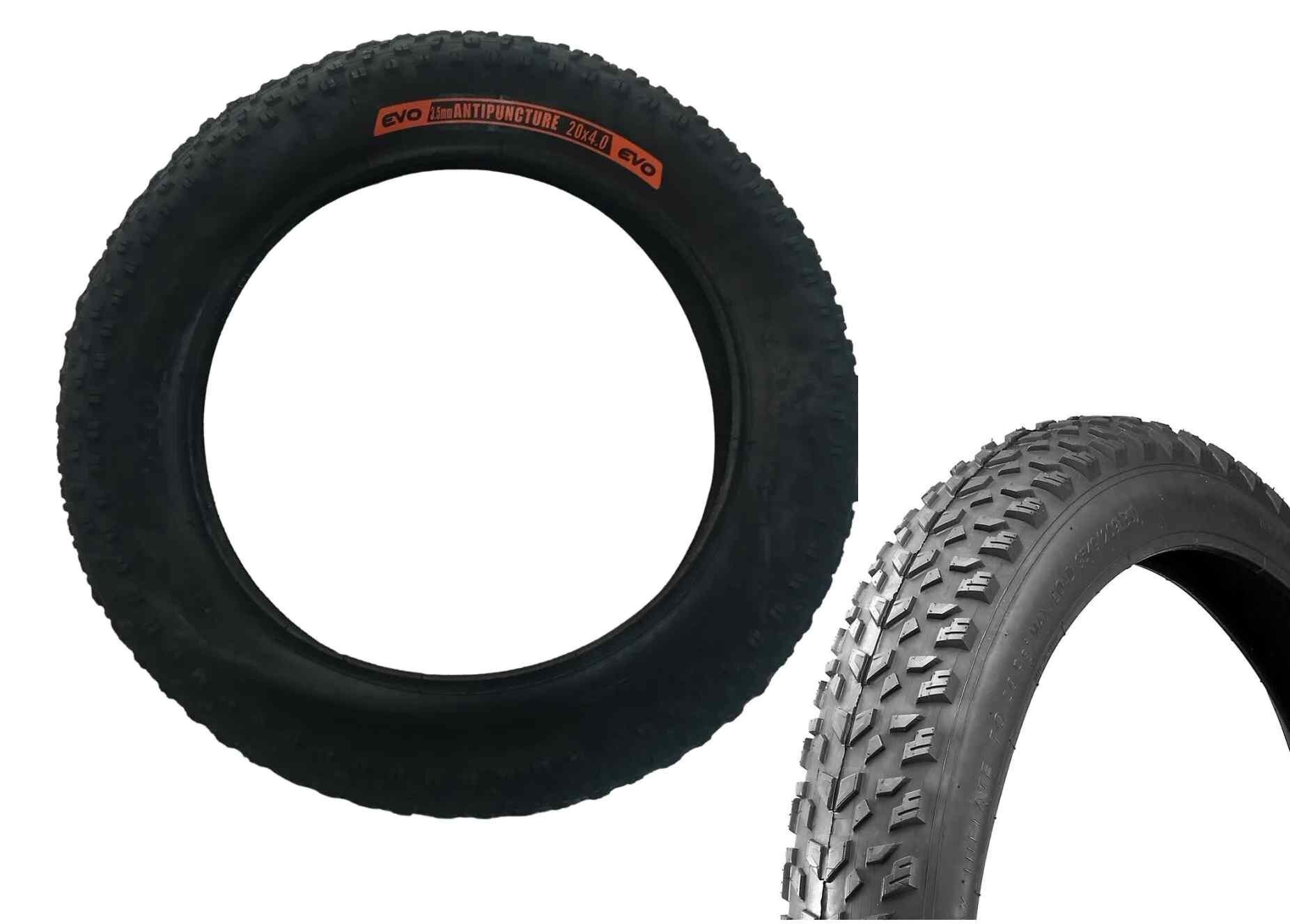 Dış Lastik Fatbike Kalın Teker 20X4.0 Tt Siyah 3,5 Mm Zırhlı