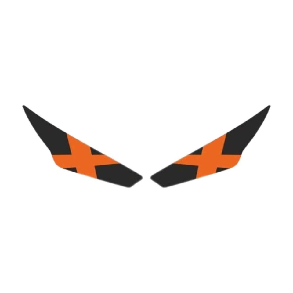 Rks R250 2023 - 2024 Uyumlu Far Sticker X Turuncu