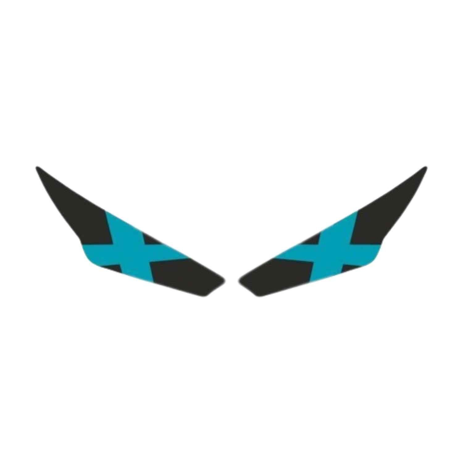 Rks R250 2023 - 2024 Uyumlu Far Sticker X Mavi