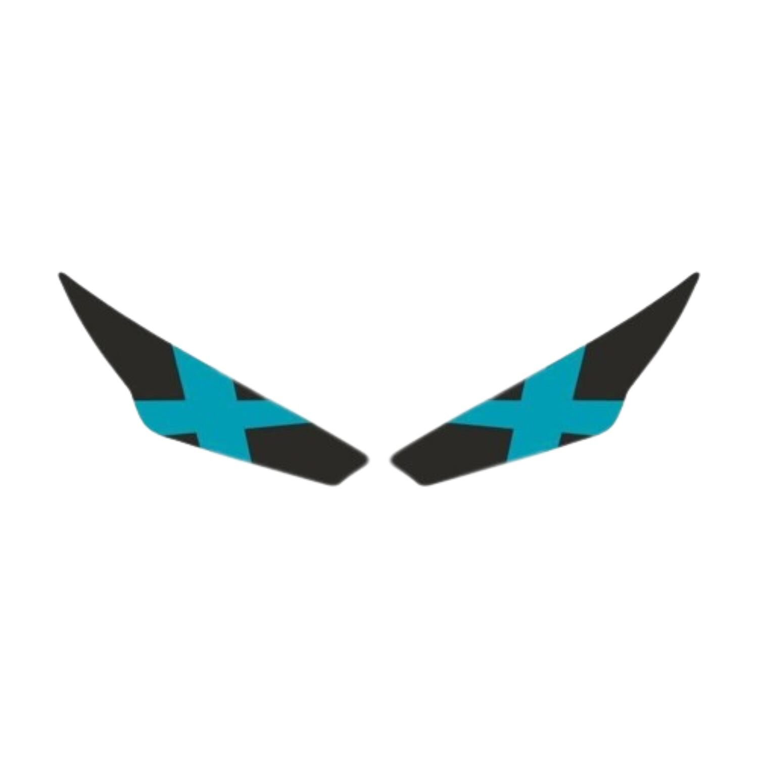 Rks R250 2023 - 2024 Uyumlu Far Sticker X Mavi