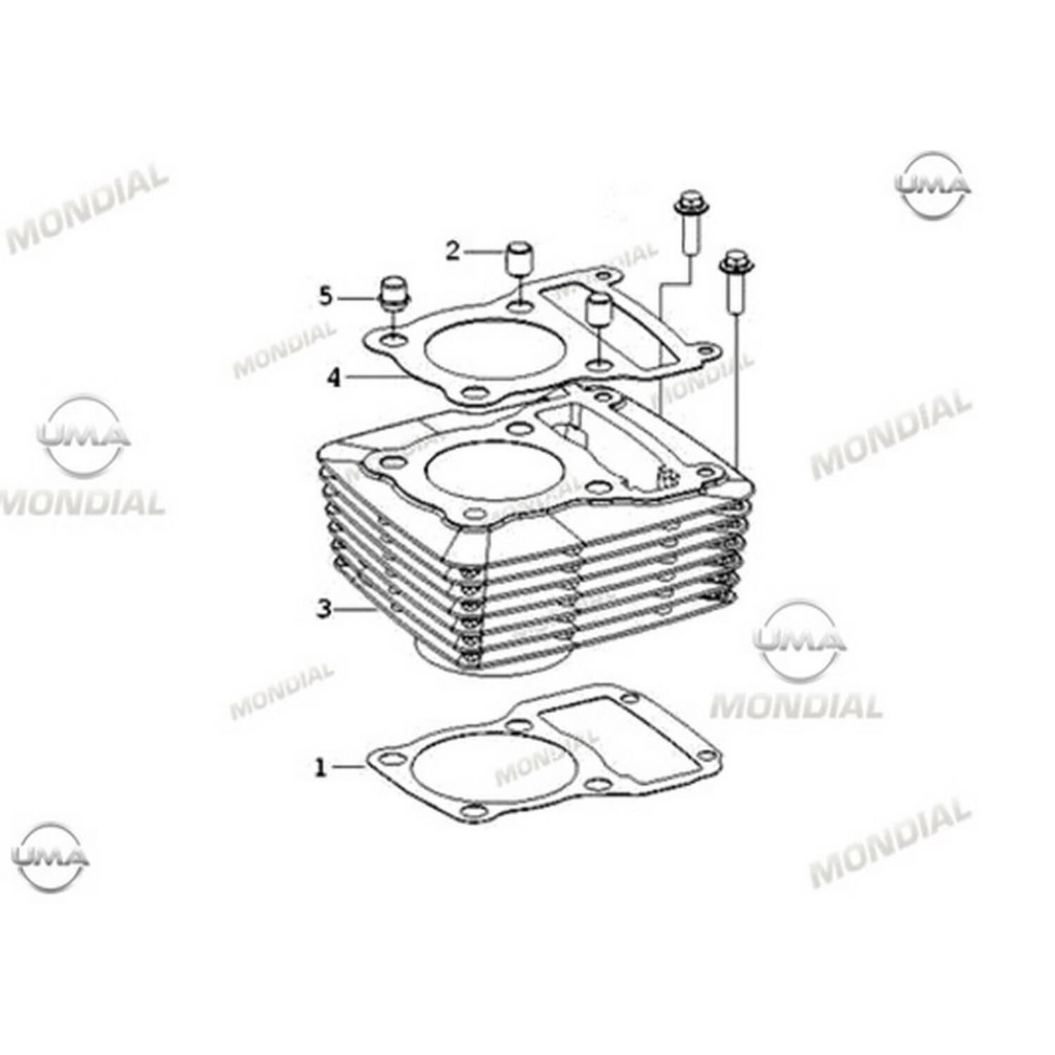 Ucg 110 Silindir Üst Conta Orj