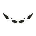 Rks R250 2023 - 2024 Uyumlu Far Sticker X Beyaz