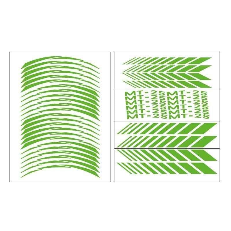 Yamaha Florasan Yeşil Mt-25 Uyumlu Racıng 1 Set Jant Şeridi