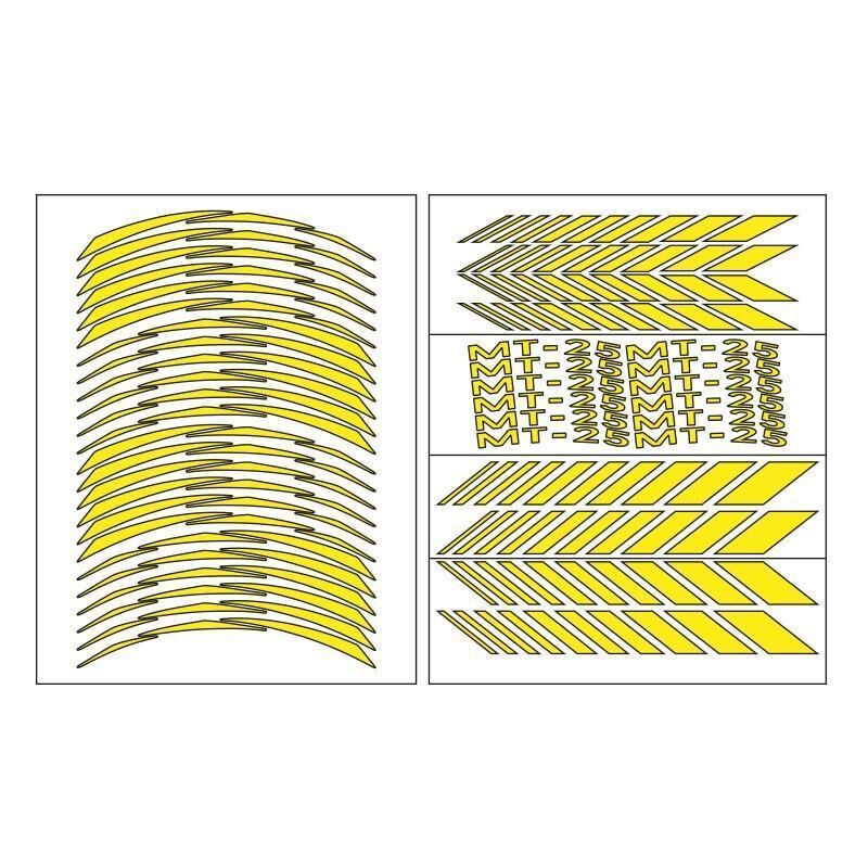 Yamaha Florasan Sarı Mt-25 Uyumlu Racıng 1 Set Jant Şeridi