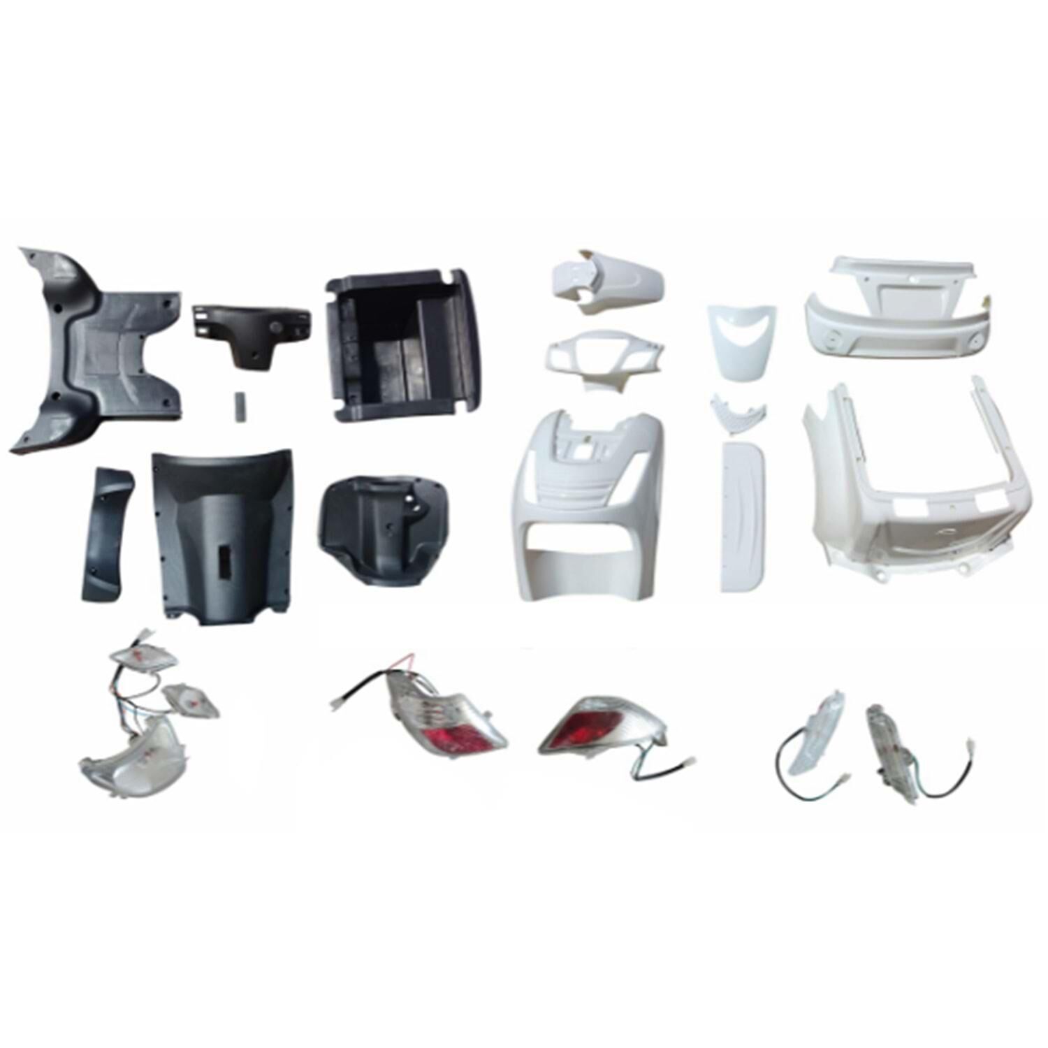 Yuki Kaporta Seti Tek Koltuk Beyaz Üç Tekerli E-Bisiklet/Midilli/Falcon