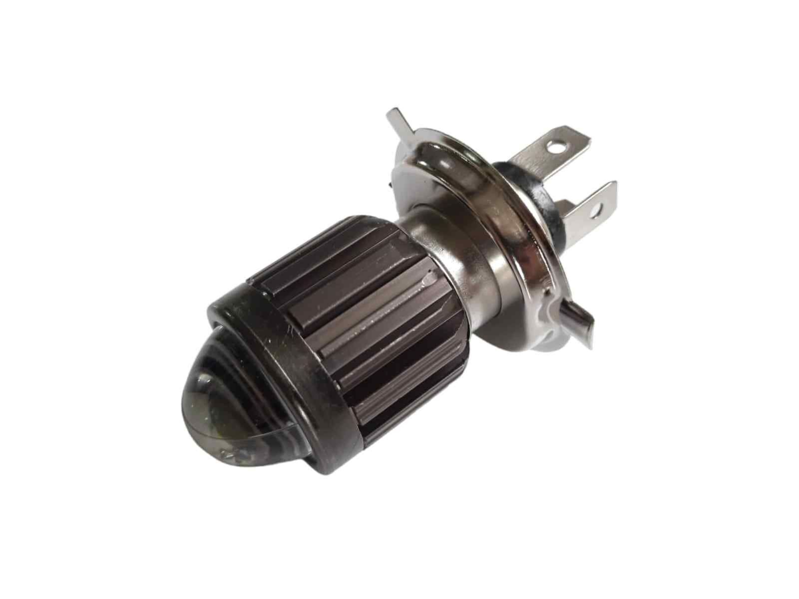 12V 35*35 H4 Ampül 3 Tırnak 43T Mercekli Uzun Kısa Çakar Beyaz Işık