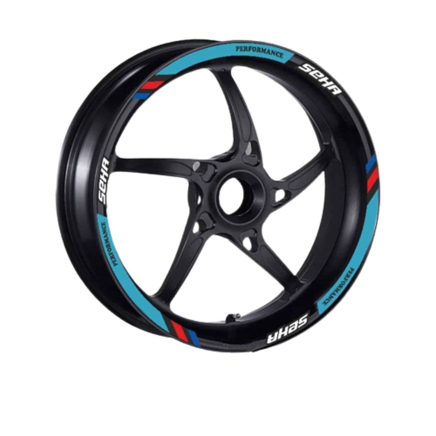 Kanuni Seha 150 2022 - 2024 Uyumlu 1 Set Jant Şeridi Mavi