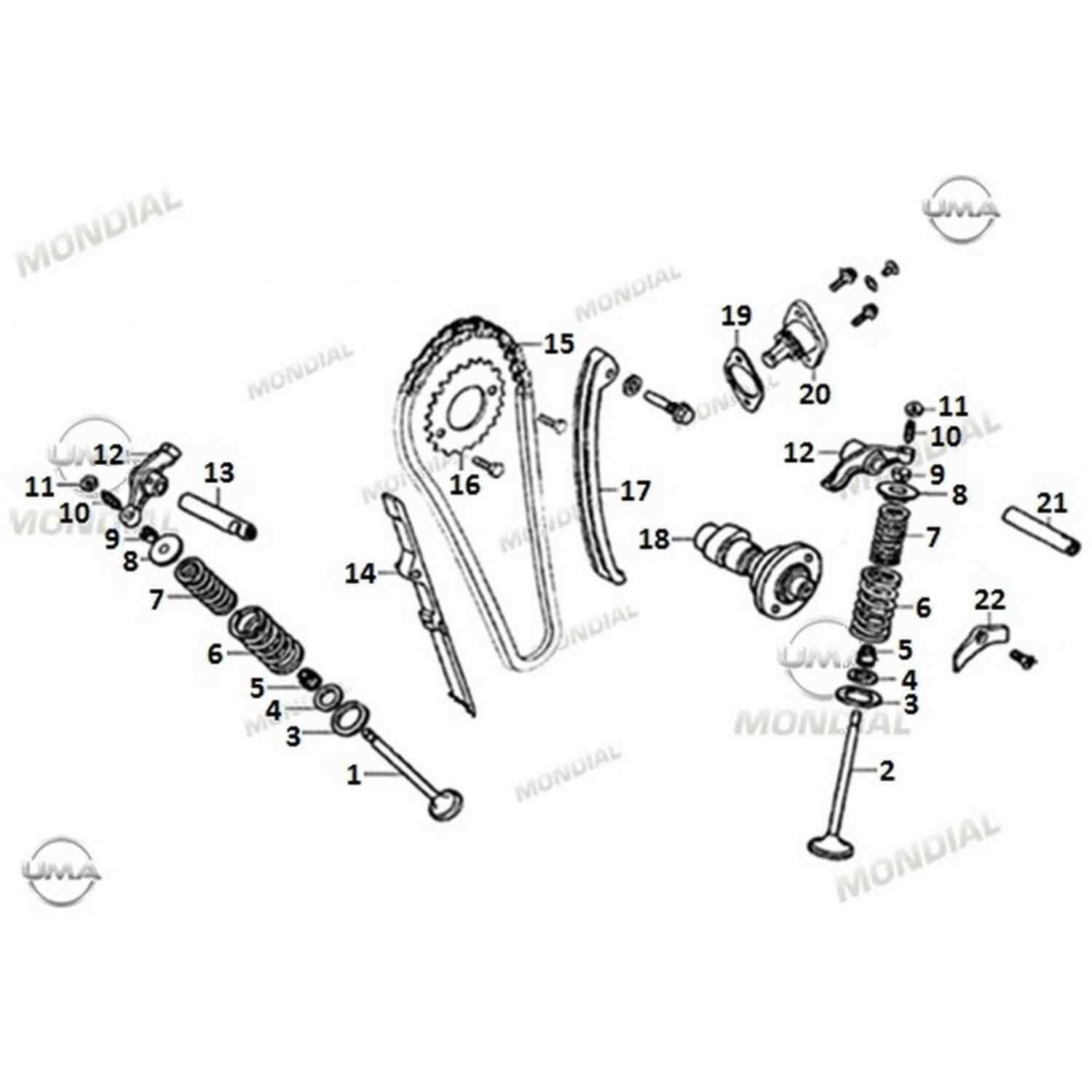 Ucg 110 Eksantrik Zincir Çubuğu Alt Orj