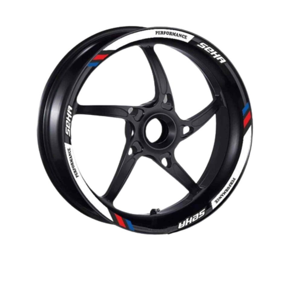 Kanuni Seha 150 2022 - 2024 Uyumlu 1 Set Jant Şeridi Beyaz