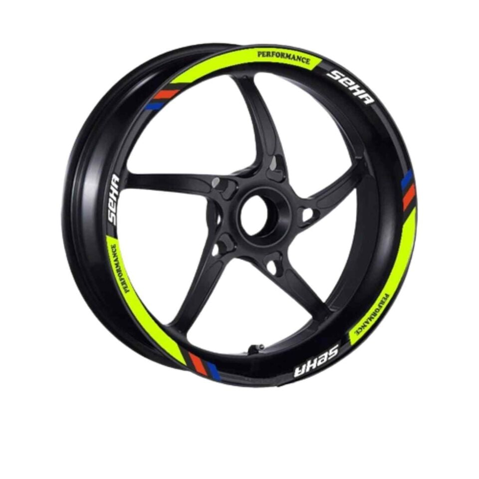 Kanuni Seha 150 2022 - 2024 Uyumlu 1 Set Jant Şeridi Sarı