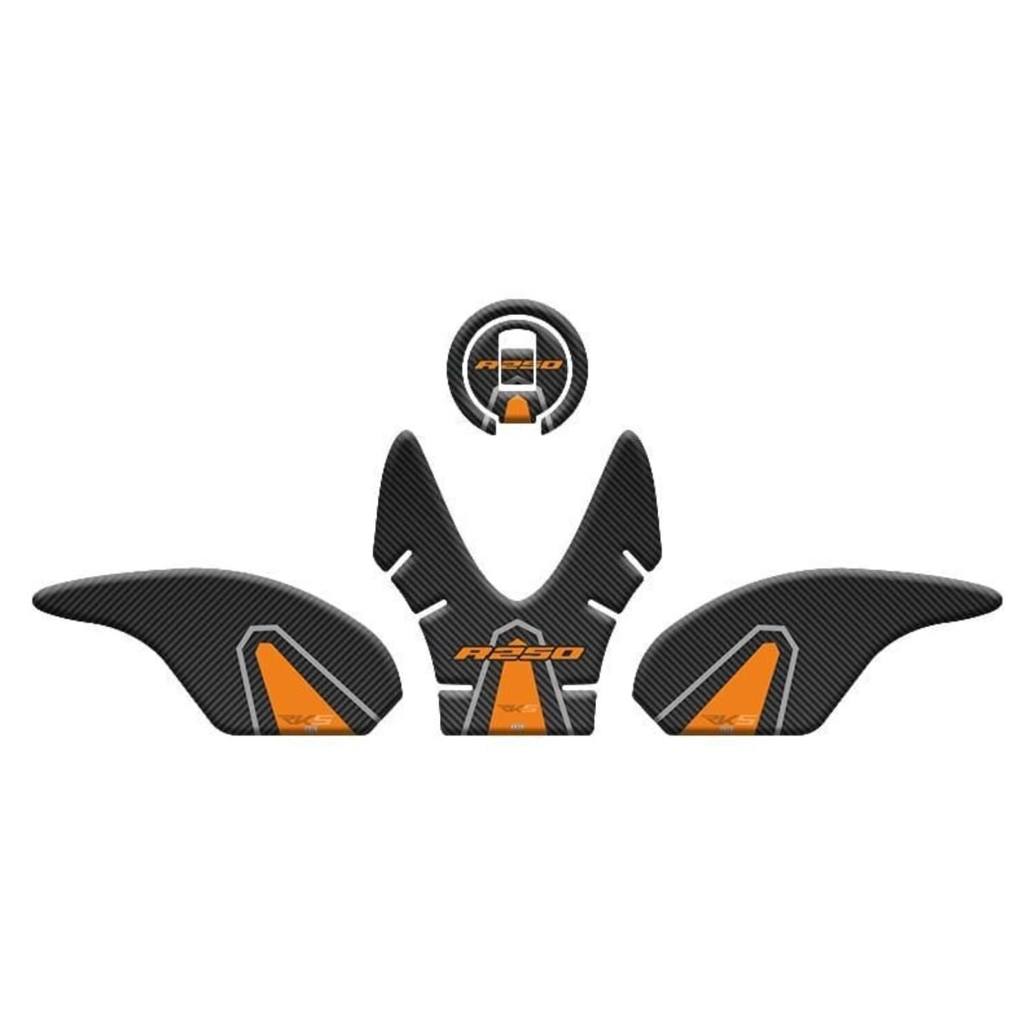 Rks R250 2022 - 2024 Uyumlu Tank Pad Set 004