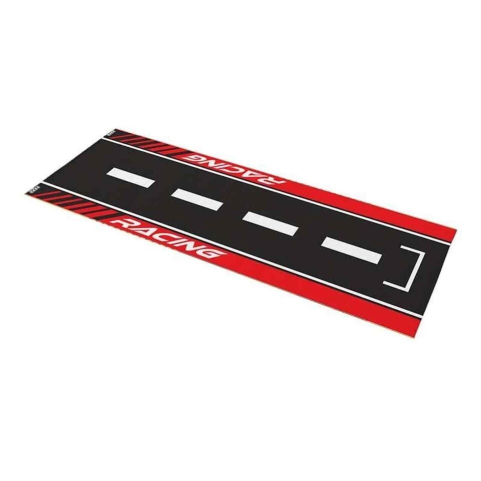 Skm Universal Kırmızı Desenli 80 X 220 Cm Kaydırmaz Motosiklet Halısı