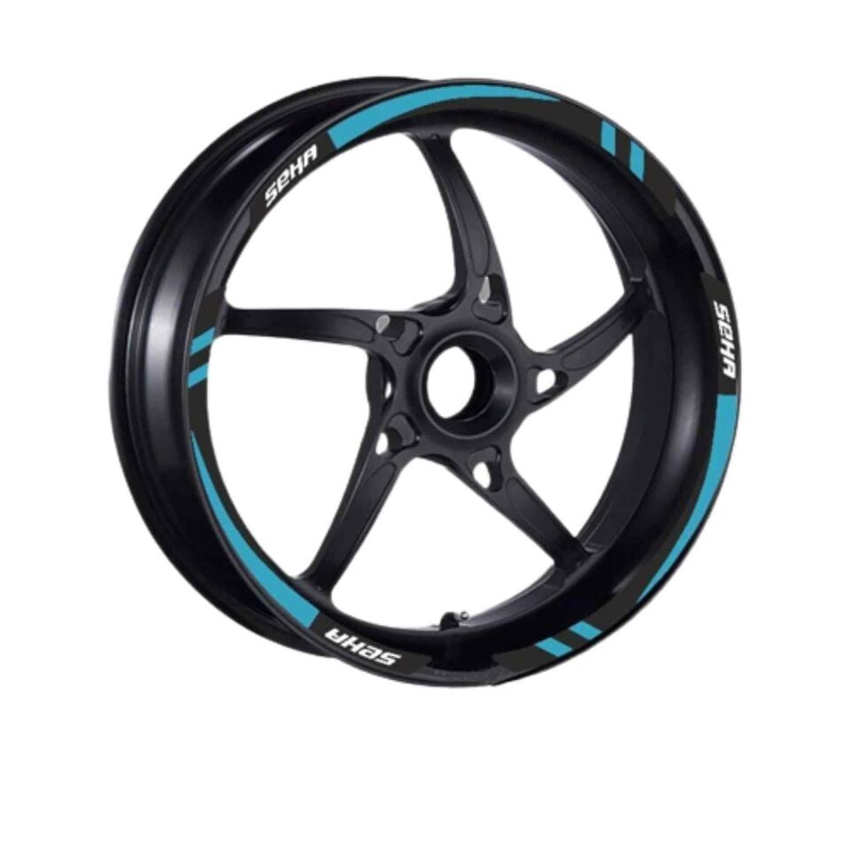 Kanuni Seha 150 2022 - 2024 Uyumlu 1 Set Jant Şeridi Mavi