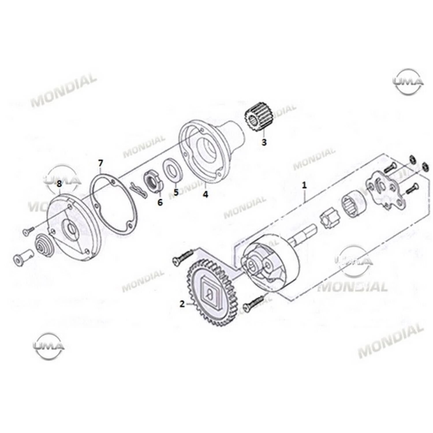 Ucg 110 Yağ Pompası Rotor Kapağı Orj