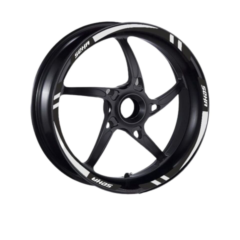 Kanuni Seha 150 2022 - 2024 Uyumlu 1 Set Jant Şeridi Beyaz