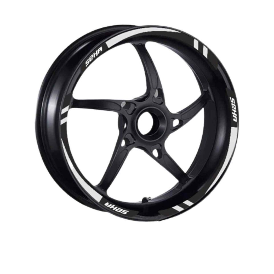 Kanuni Seha 150 2022 - 2024 Uyumlu 1 Set Jant Şeridi Beyaz