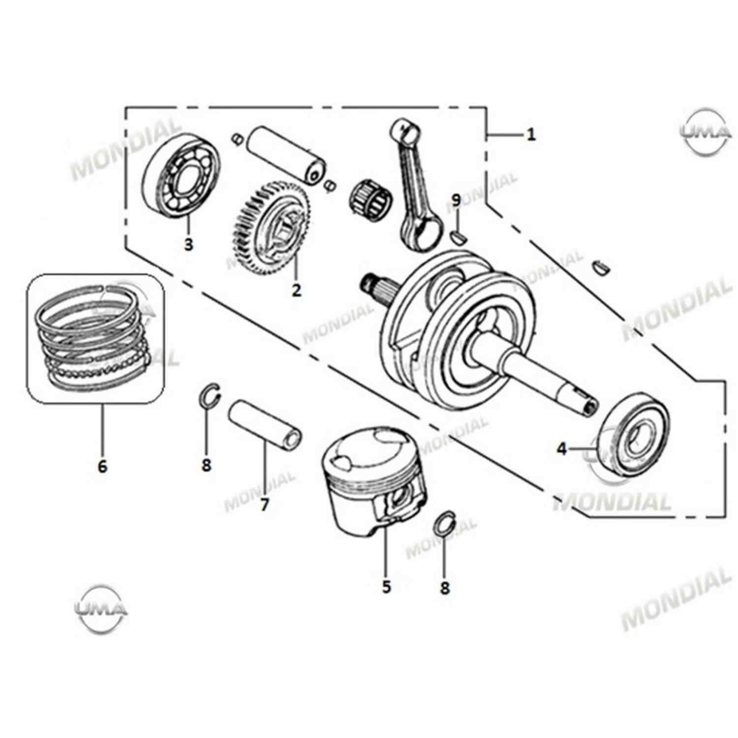 Mondial Ucg 110 Krank Orj