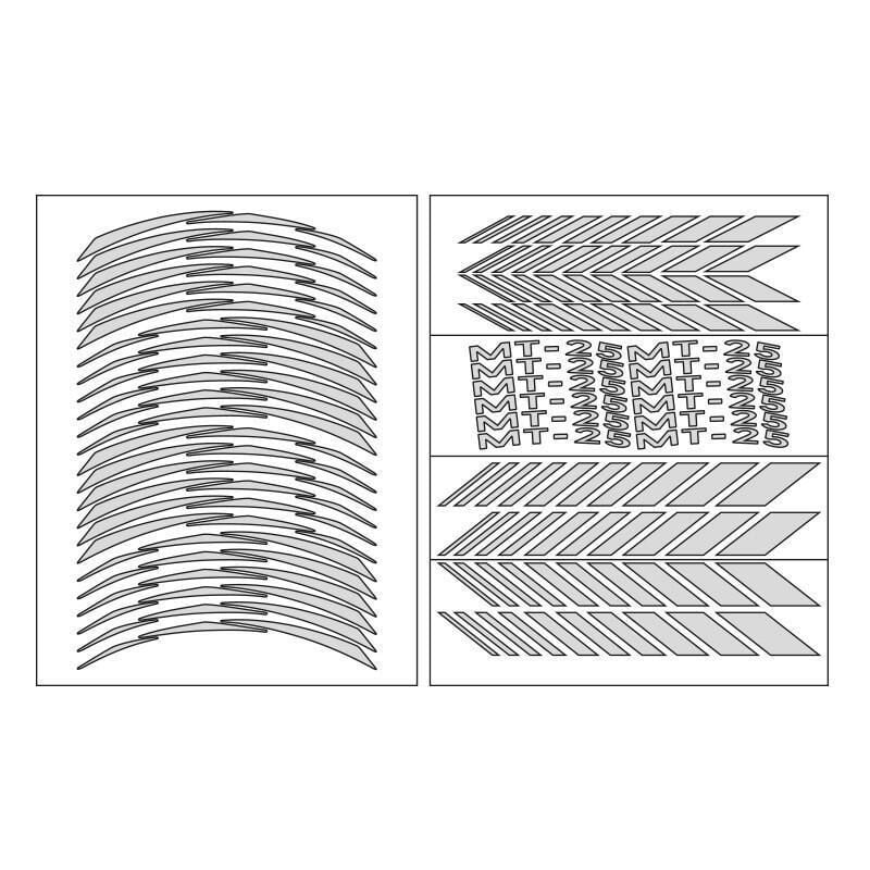 Yamaha Reflektör Beyaz Mt-25 Uyumlu Racıng 1 Set Jant Şeridi