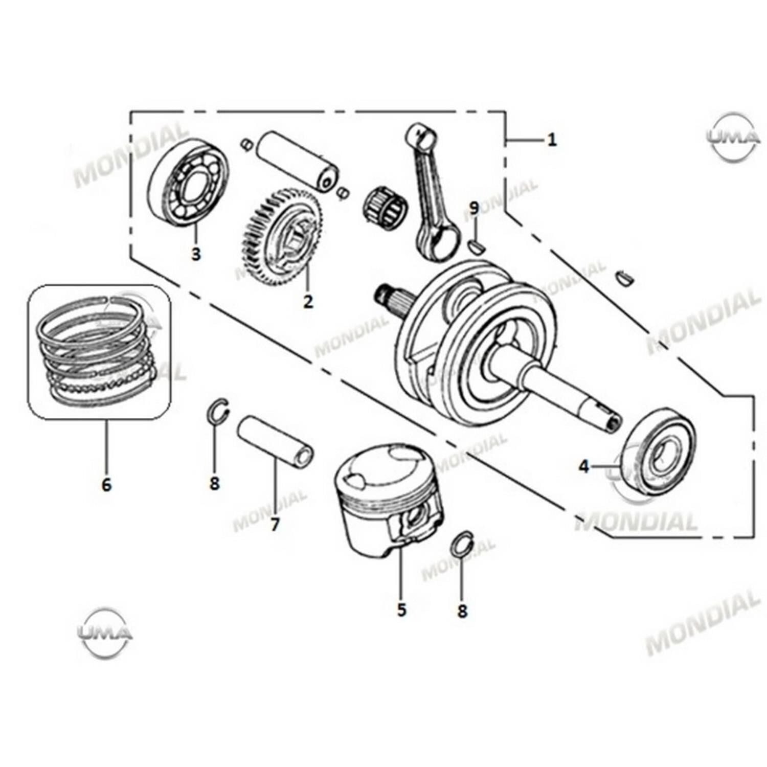 Mondial Ucg 110 Krank Orj