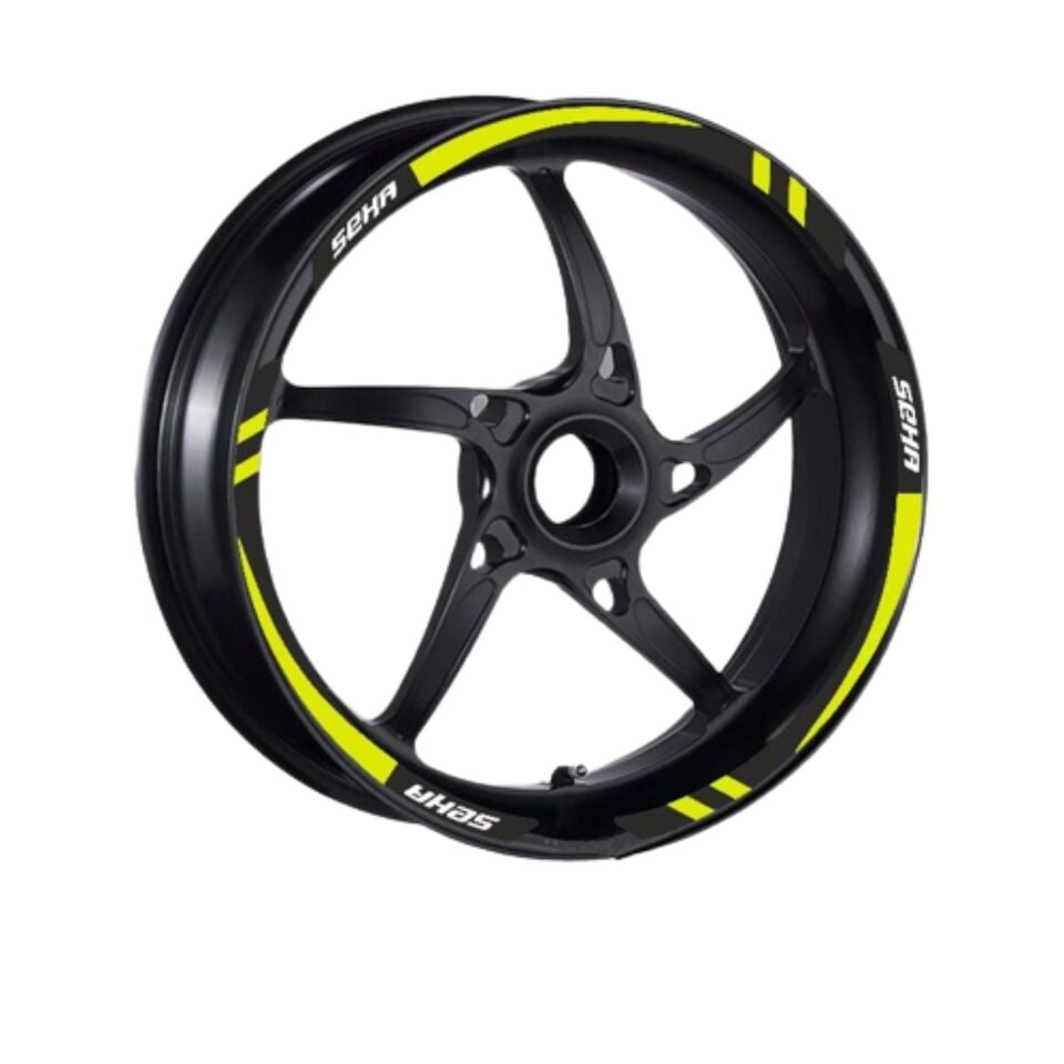 Kanuni Seha 150 2022 - 2024 Uyumlu 1 Set Jant Şeridi Sarı