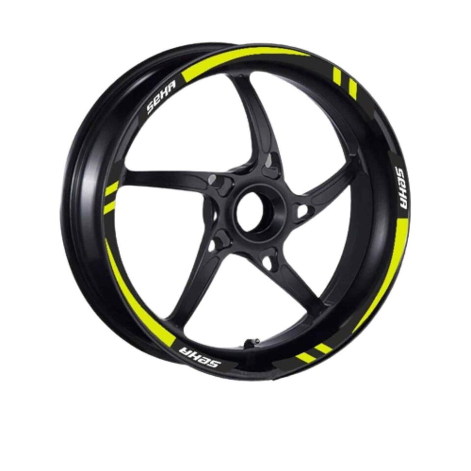 Kanuni Seha 150 2022 - 2024 Uyumlu 1 Set Jant Şeridi Sarı