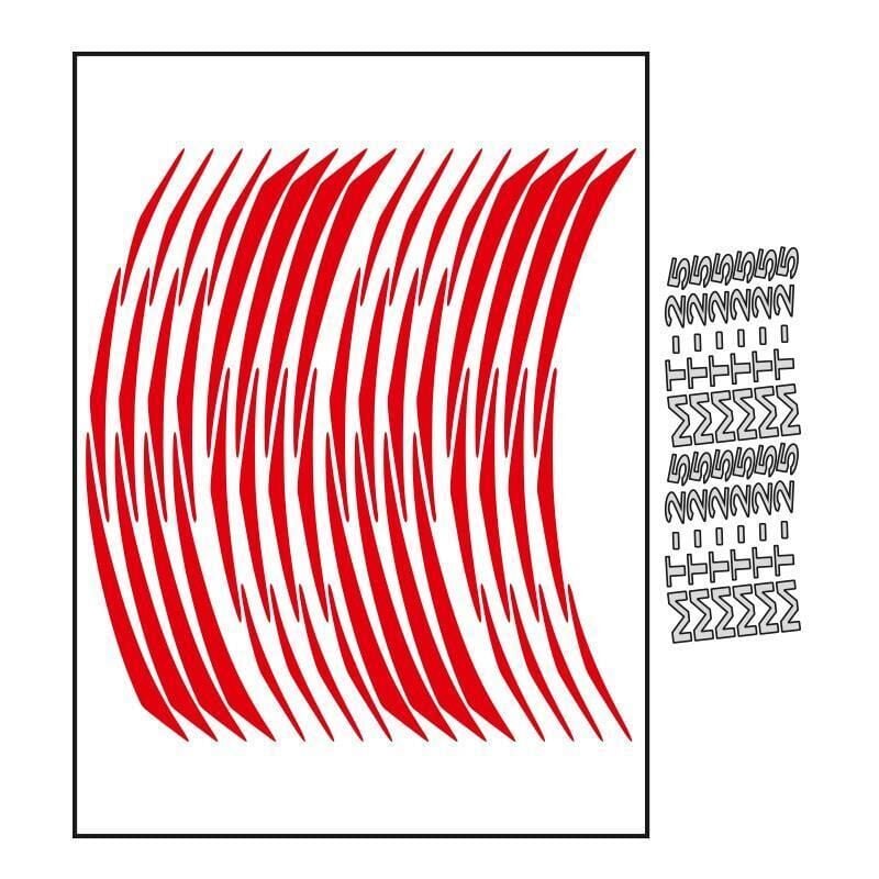 Yamaha Reflektör Kırmızı Mt-25 Uyumlu 1 Set Jant Şeridi