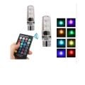 Ampul 12 V Led Dipsiz T10 Kumandalı Renkli