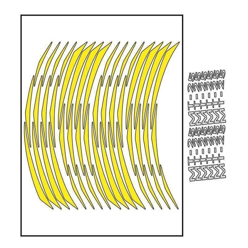 Yamaha Florasan Sarı Mt-25 Uyumlu 1 Set Jant Şeridi