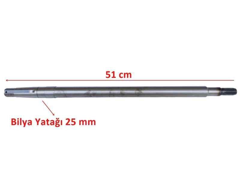 E-Yük Arabası Arka Aks 16 Freze 51 Cm İth