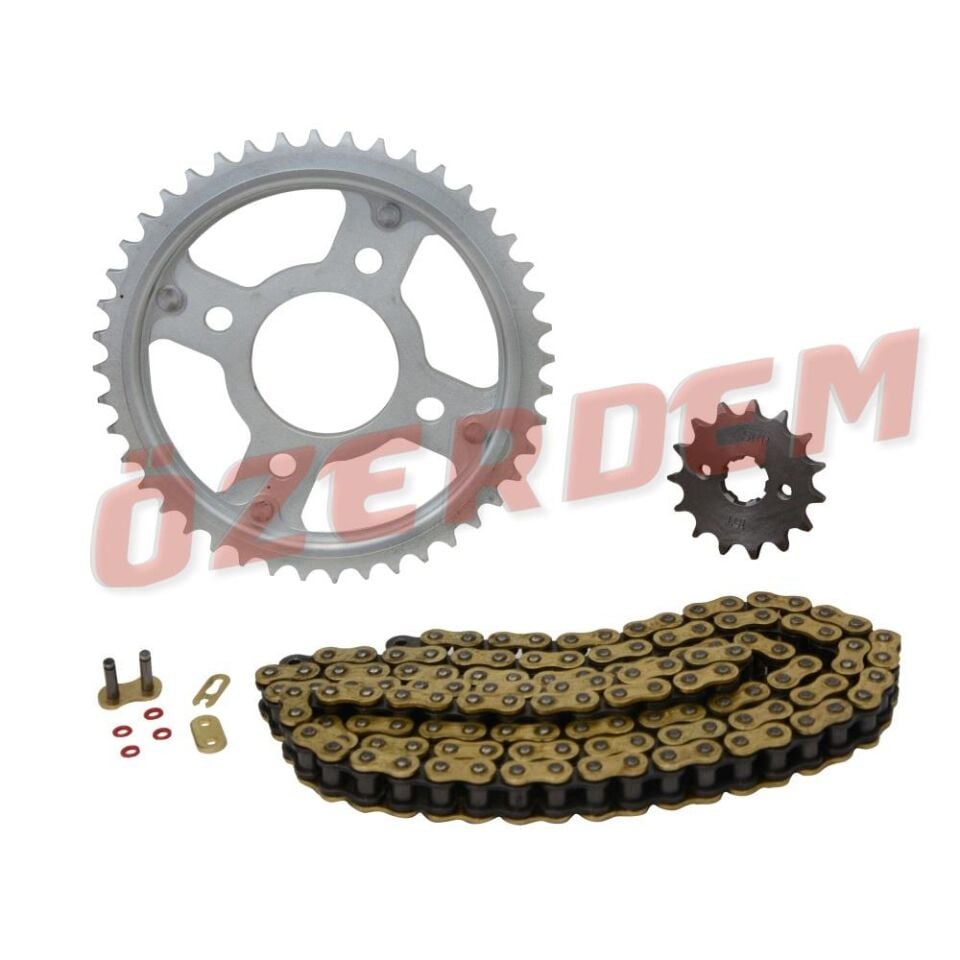 Honda Cbr 125R Ön-Arka Dişli Zincir Set O-Ringli Sfr Gold 428-15-44T (2011-2017)