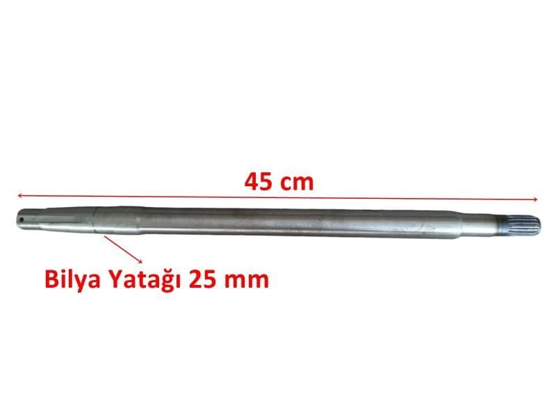 E-Yük Arabası Arka Aks 18 Freze 45 Cm İth