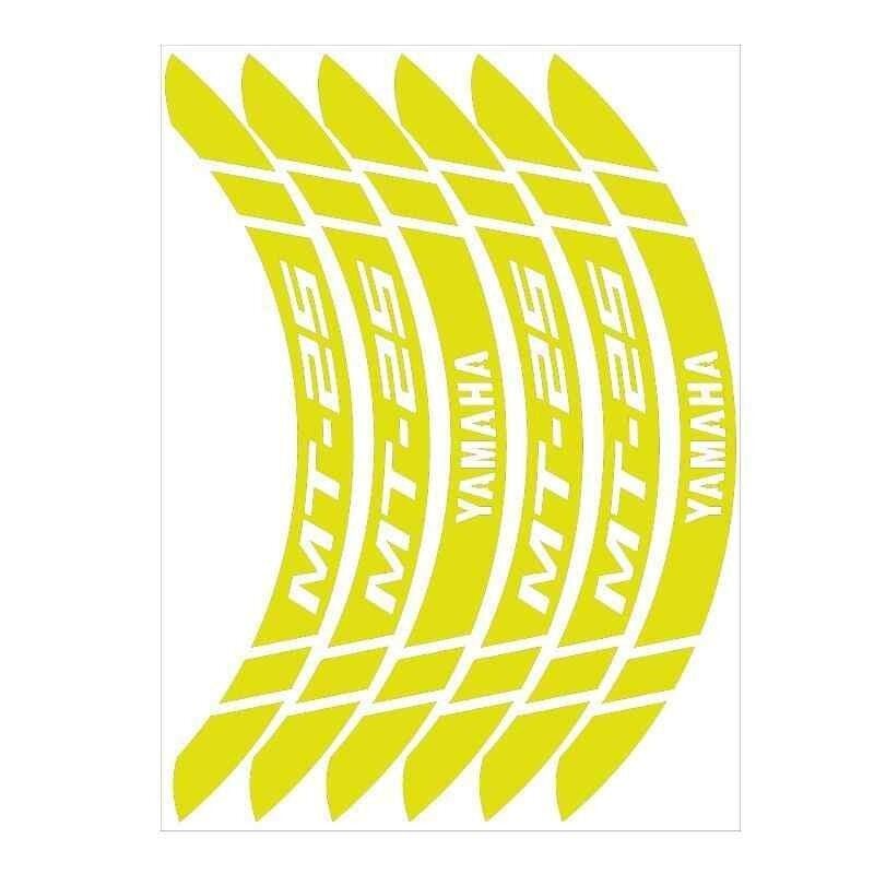 Yamaha Florasan Sarı Geniş Mt-25 Uyumlu 1 Set Jant Şeridi