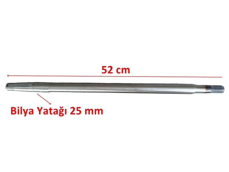 E-Yük Arabası Arka Aks 18 Freze 52 Cm İth