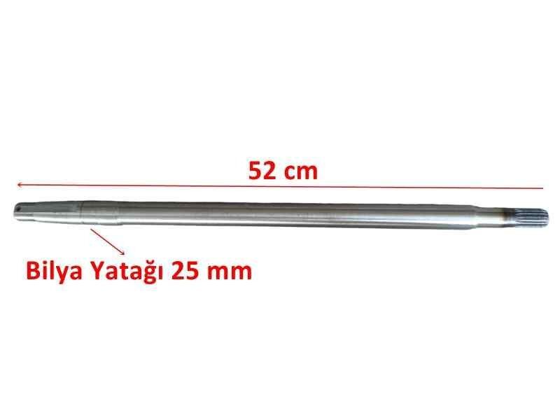 E-Yük Arabası Arka Aks 18 Freze 52 Cm İth