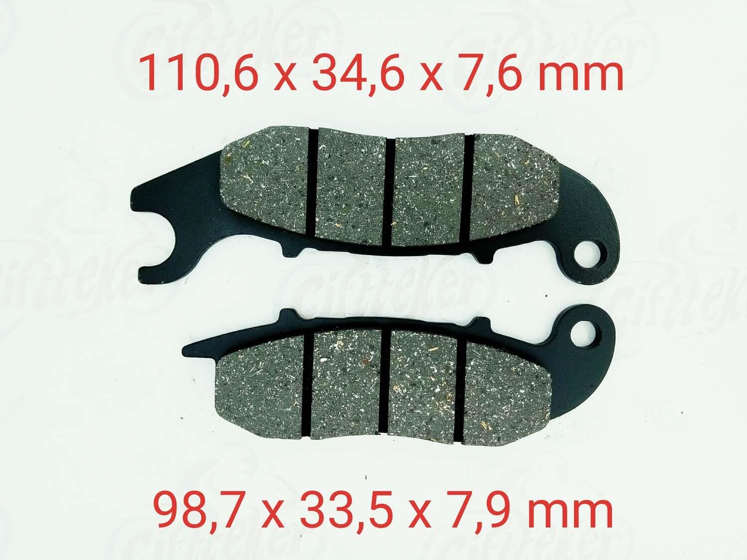 Honda Cbr 125 Ön Fren Disk Balatası Fa375 Gold