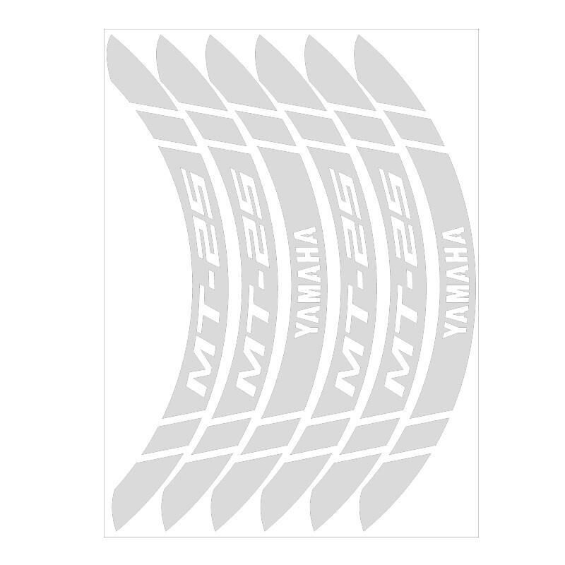 Yamaha Reflektör Beyaz Geniş Mt-25 Uyumlu 1 Set Jant Şeridi