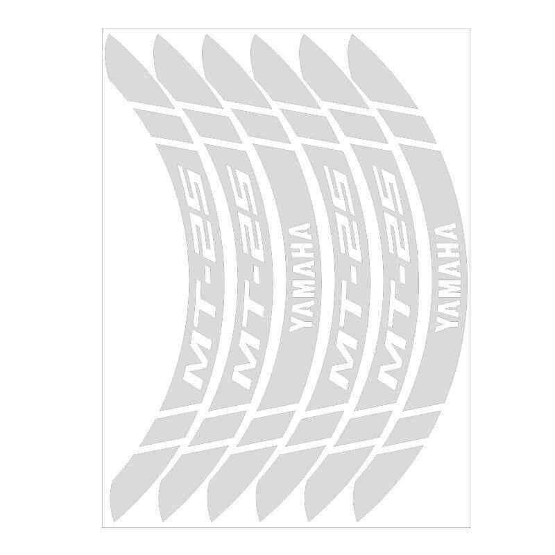 Yamaha Reflektör Beyaz Geniş Mt-25 Uyumlu 1 Set Jant Şeridi