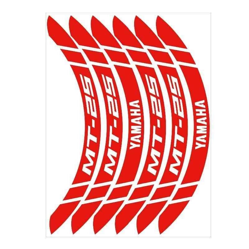 Yamaha Reflektör Kırmızı Geniş Mt-25 Uyumlu 1 Set Jant Şeridi