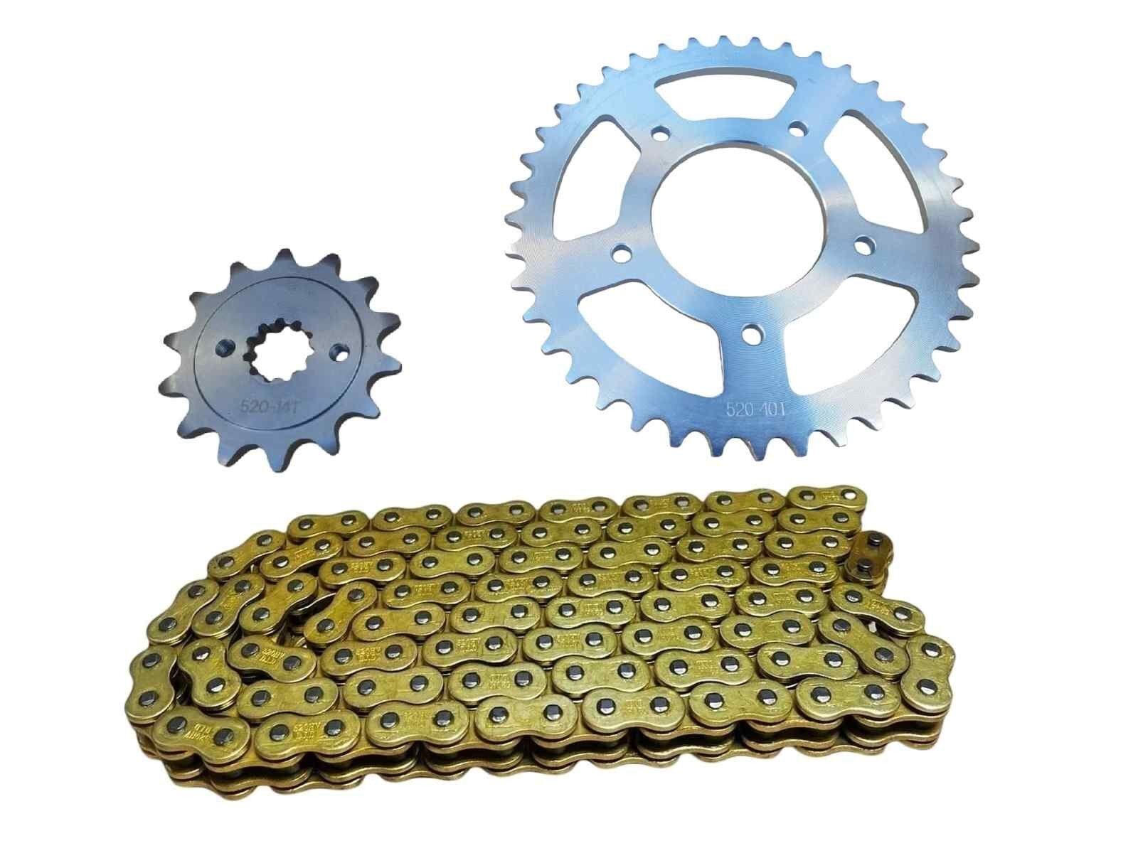 Cf Moto Nk-Sr250 Ön-Arka Dişli Zincir Set O-Ringli 40-14T 520Ho 120L