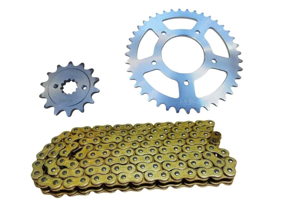 Cf Moto Nk-Sr250 Ön-Arka Dişli Zincir Set O-Ringli 40-14T 520Ho 120L