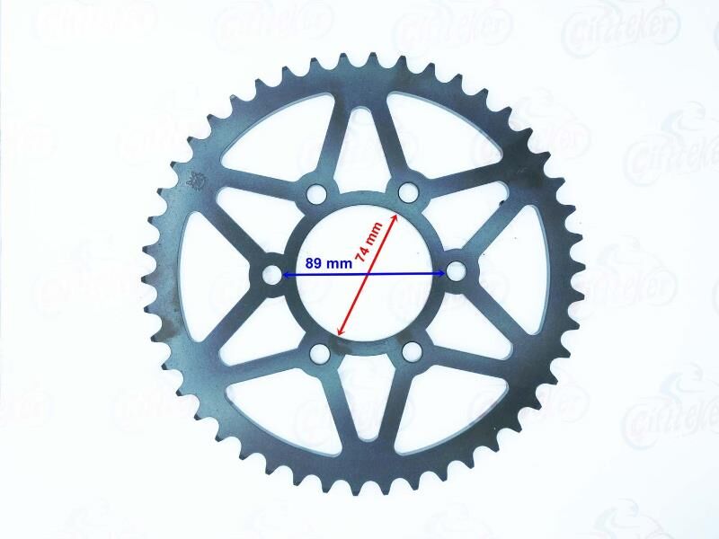 Hyosung Gv250 Arka Dişli 520-42T İç 74 Mm 6 Delikli Ind Öm