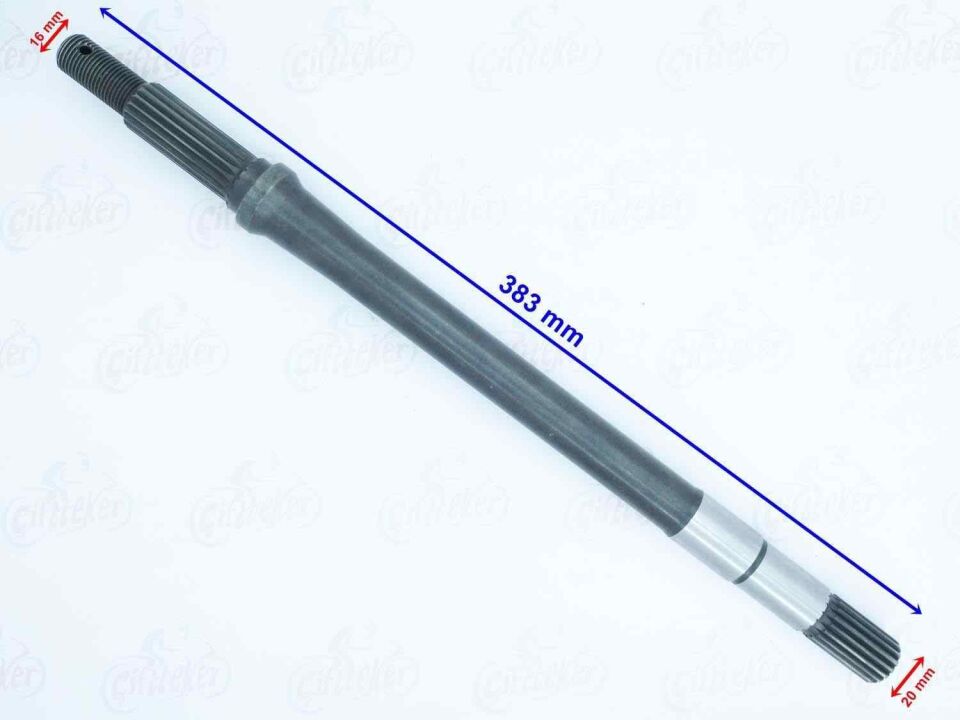 Temizlik Aracı Aks 383 Mm 18-18 Freze M16 Öm