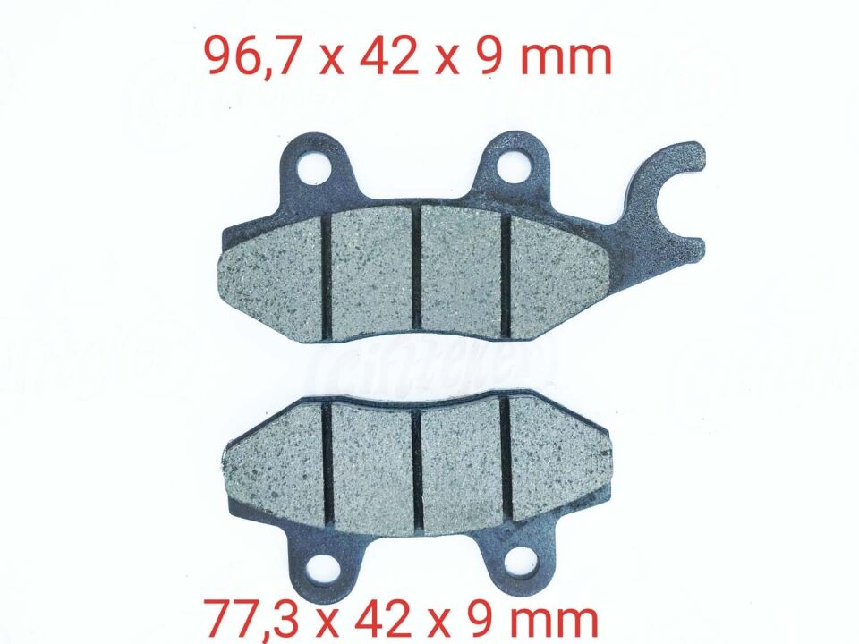 Atv Fren Disk Balatası Fa197 A Kalite 9 Mm Çengelli Gold=